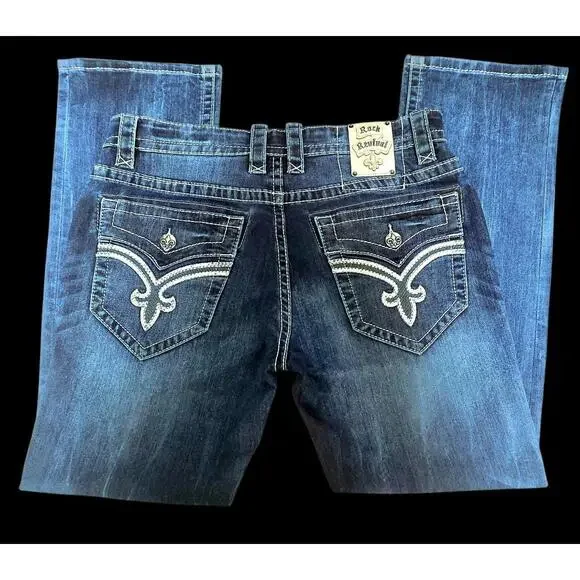 Men's Straight Rock Revival Jeans 